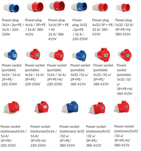 Offre Spéciale prise industrielle de haute qualité 3 broches 32A IP44 2P + PE prise électrique en plastique ABS 220-250V prise industrielle de commutation - Product Image 6