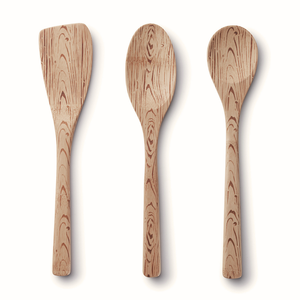 NOUVEAU PRODUIT! Tienphong NEW Limited-Edition Trio de 3 pièces de grain de bois de bambou pour cuisine salle à manger - Product Image 1