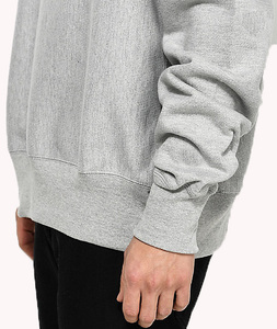 Reverse Weave <b>Grey</b> Crew Neck Sweatshirt Hot Sale <b>Mens</b> Cotton <b>Hoodies</b> - Product Image 2