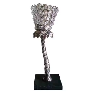 Bougeoir mural élégant en verre avec étoile en métal marocain pour décoration de fête de mariage et de maison - Product Image 6