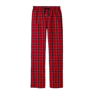 Men Classic Flannel Lounge Red Pants - Soft, Warm, and Stylish <b>Sleep</b> Pants with Elastic Drawstring Waist, Ideal for Home Comfort - Product Image 1