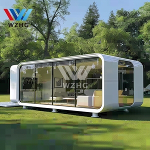 Prefab cabanna Ngôi nhà nhỏ tek17 casas de madera Casa prefabricadas 2 habitaciones pisos tam giác contenedor - Product Image 1