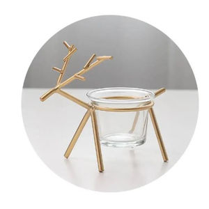 Bougeoir en renne noir Bougeoir décoratif festif de première qualité des fabricants et des fournisseurs - Product Image 2