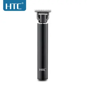 HTC AT-115 Fully Metal Body Professional Men T-blade Zero Cutting USB Type-C Charge Hair Clippers Trimmer