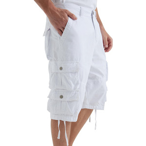 Pantalones cortos Cargo de impresión personalizada de secado rápido clásico de verano diario informal moda Color sólido pantalones cortos transpirables al aire libre para hombres - Product Image 5