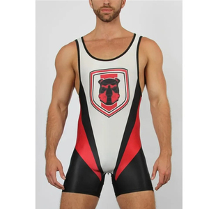 Body de Lucha Libre sin Tirantes para Hombre, Marca Personalizada OEM, para Gimnasio, Levantamiento de Pesas, Levantamiento de Potencia, Color Personalizado, Cierre de Tirón - Product Image 1