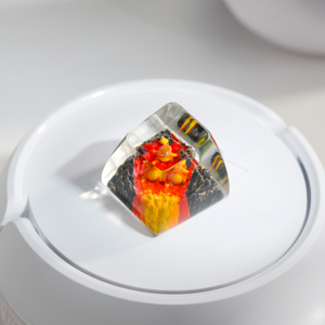 Keycaps Artisanat Forêt Mystique, Keycaps Artisanat Personnalisé, Keycaps Anime Mignons, Keycaps Verts, Ensemble de Keycaps, Keycaps en Bois - Product Image 1