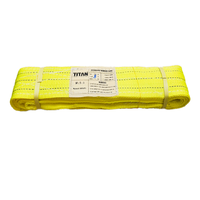 Provina Sangles de levage plates en polyester et polypropylène à largeur personnalisable, avec raccords en acier allié, robustes, facteur de sécurité 8:1