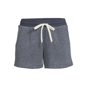 Shorts de survêtement en molleton taille haute pour femme, 100 % coton, couleur personnalisable, respirant, séchage rapide, écologique, pour entraînement en extérieur et jogging - Product Image 5