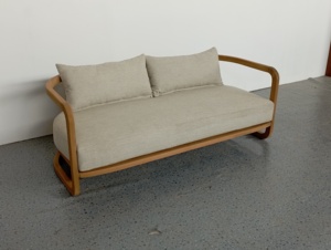 Sofá de Madera de Teca para Exteriores, 2 Plazas, Sillón Lounge para Patio, Piscina, Jardín, Hotel, Villa, Resort, Fabricante de Muebles de Indonesia - Product Image 4