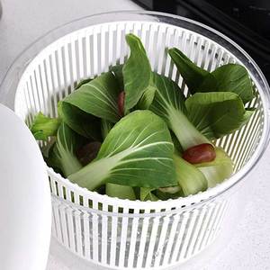 Ustensile de cuisine manuel en plastique, ustensile de cuisine en plastique facile <span class=keywords><strong>à</strong></span> utiliser pour Restaurant hôtel légumes grande <span class=keywords><strong>salade</strong></span> Spinner - Product Image 4