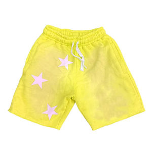 Short respirant délavé à l'acide pour hommes Short d'entraînement de fitness à séchage rapide Logo étoile imprimé décontracté solide pour l'entraînement de course à pied - Product Image 5