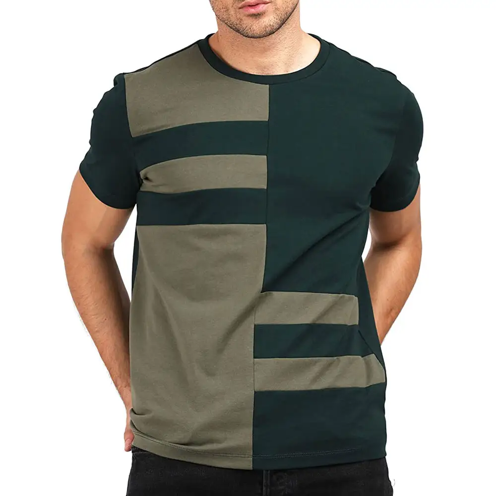 온라인 트렌디 한 하이 스트리트웨어 남성 면 티셔츠 최고의 반 소매 기사 사용자 정의 로고 인쇄 남성 티셔츠