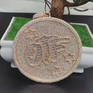 Personalizar OTF Iced Out Real Moissanite hombres Hip Hop colgante joyero abierto Real Moissanite hombres Hip Hop colgante - Product Image 1