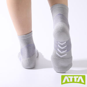 Calcetines Deportivos Elásticos Transpirables con Soporte de Arco, Color Verde Grisáceo Claro, ODM, Plantillas Antibacterianas, Cómodos - Product Image 5