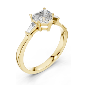 Bague en diamant de laboratoire en forme de cœur de 1,15 carat pour femmes, clarté VVS-VS EF, or 18 carats, 14 carats, 10 carats et argent 925, rose, jaune, blanc - Product Image 5