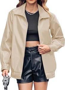 Vente chaude printemps longue veste en cuir Faux & Eco pour femmes hiver grande taille Style dames vêtements d'extérieur en cuir chez Nurak en 2025 - Product Image 2