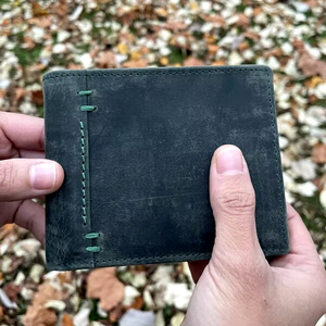 High Quality Classic Vintage Leather <b>Wallet</b> WML-0014 <b>Small</b> Slim Bifold with Multi-Card Slots Money Clip <b>Men's</b> Anti-Theft <b>Wallet</b> - Product Image 1