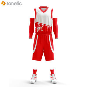 ชุดบาสเก็ตบอลแบบซับลิเมชั่นสั่งทำได้  โลโก้ส่วนตัว ระบายอากาศได้ดี ไซส์ใหญ่พิเศษ  สำหรับทุกเพศ  สีสันหลากหลาย - Product Image 3