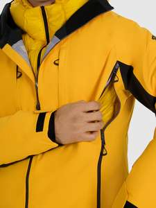Chaqueta de Esquí Amarilla de Diseño Personalizado 2026, Chaqueta de Esquí Impermeable para Hombre, Abrigo de Nieve Cortavientos, Transpirable para Snowboard - Product Image 2