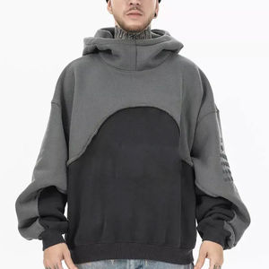 2025 personalizado de alta calidad de algodón pesado térmico con capucha pesado GSM Sudadera con capucha hombres de gran tamaño en blanco hombro caído hombres moda Sudadera con capucha - Product Image 1