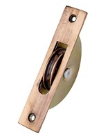 Standar roda kuningan melengkung Sash Pulley gaya desain tradisional