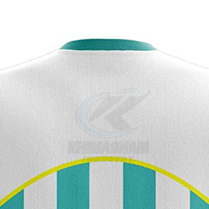 เสื้อฟุตบอลพรีเมียมสั่งทำพิเศษ โลโก้ตามต้องการ ผลิตจากโพลีเอสเตอร์ 100% ระบายอากาศได้ดี แห้งเร็ว แขนสั้น สำหรับผู้ชาย - Product Image 4