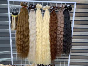 Extensiones de Cabello Vietnamita de Alta Calidad, Super Double Drawn, Tejidas a Máquina, 100% Vietnamita, Largo de 50-70cm, Color Negro y Rubio - Product Image 4