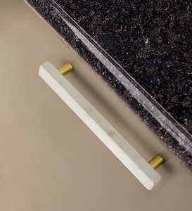 TCE Luxury Art Deco Marble Door Handle <b>for</b> Home Office Hotel <b>Cabinet</b> Wardrobe Premium Handcrafted Durable Hardware - Product Image 1
