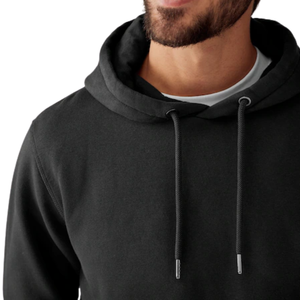Heavyweight Plain Black Pullover <b>Hoodie</b> for <b>Men</b> Winter Fleece Hooded Sweatshirt Bulk Wholesale Top Market Brand Custom Style - Product Image 4