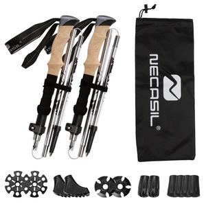 KU19-# A # bastones de trekking de Montañismo estirables, bastones de trekking de escalada todoterreno portátiles plegables ultracortos para exteriores - Product Image 3