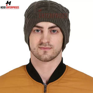 Gorro de gorro de calidad superior recién llegado, gorro de gorro profesional al mejor precio para invierno, fabricante de Pakistán, gorro de gorro para hombre - Product Image 5