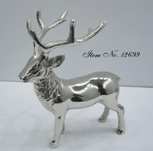 Escultura de caballo de aluminio plateado de estilo moderno para el hogar y la Oficina sujetalibros y decoración de mesa DISEÑO DE Metal duradero - Product Image 3