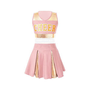 Ensembles de Cheerleading adultes de qualité supérieure uniformes légers de couleur unie - Product Image 1