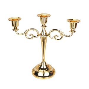 Bougeoir pilier en métal aluminium Bougeoir royal en métal aluminium de luxe Candélabre à cinq bras à prix abordable - Product Image 3