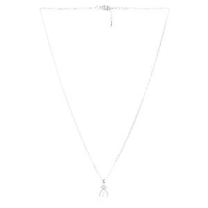 Cadena con colgante de perlas de agua dulce Asal plateadas con forma de gota de agua, collar elegante y con estilo - Product Image 4