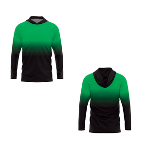 Maillot de pêche personnalisé imprimé UPF 50 100% polyester en gros, respirant, protection solaire - Product Image 6