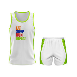 Vêtements d'entraînement de course à pied professionnels Uniforme d'athlétisme sublimé de conception libre personnalisée avec impression numérique - Product Image 1