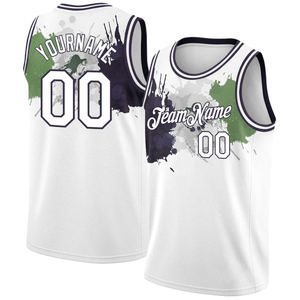 Maillots de basket-ball personnalisés respirants de haute qualité 2025 pour équipes, design imprimé numérique, unisexe, 100 % polyester, sans manches - Product Image 5