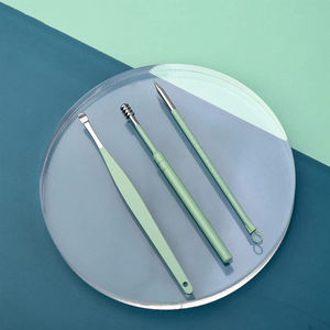 Kit de manucure et pédicure professionnel de voyage, prix d'usine, 4 en 1, acier inoxydable, léger, réutilisable, design compact, étui à fermeture éclair - Product Image 3