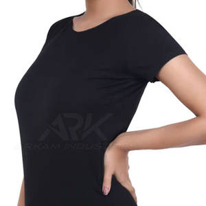 เสื้อยืดผู้หญิงผ้าฝ้ายทรงเข้ารูปแขนสั้น ขายออนไลน์ ราคาถูก นุ่มสบาย - Product Image 4