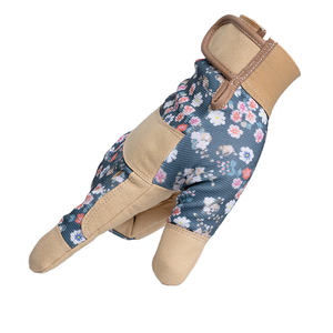 Guantes de trabajo de construcción de jardinería certificados EN420 de alta calidad, cuero antideslizante, estampado de algodón, trabajo de montaje certificado - Product Image 4