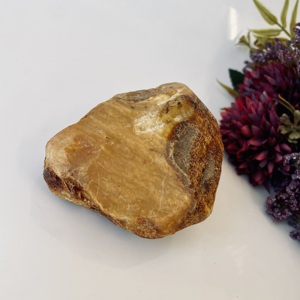 Piedra de Ámbar Báltico Genuino en Bruto, Trozo de Ámbar Natural Sólido de Polonia ~87x70x45mm 125g para la Fabricación de Joyas - Product Image 5