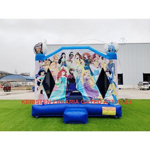 Commercial Inflatable Bouncy House Custom Logo PVC Material Outdoor <b>Trampoline</b> Jumping Castle Mico Brand 300kg 500kg Capacity - Product Image 1