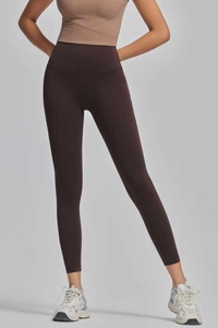 Lulu, mallas deportivas ajustadas de cintura alta para mujer, talla grande, logotipo personalizado, nailon elástico, sin línea en T, sensación desnuda, nuevo diseño para gimnasio de Yoga - Product Image 5