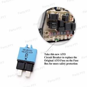 Disyuntores ATC/ATO automotrices PTT T1 15A, reinicio Manual, bajo perfil, interruptores de circuito ATC - Product Image 2