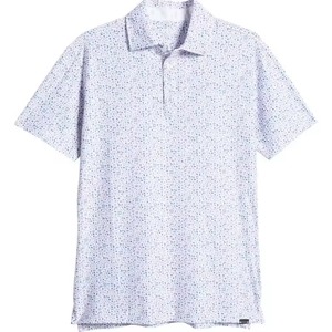 Camiseta de golf de manga corta con estampado completo elástico de diseño elástico de alta calidad con logotipo personalizado transpirable para hombre - Product Image 2