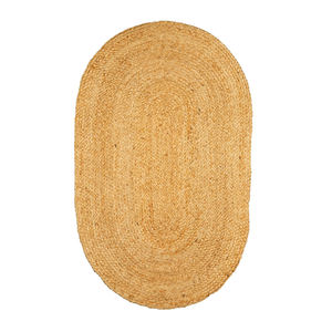 Tapis ovale en jute fabriqué à la main polyvalent Artisan Look pour chambres à coucher Cuisines et couloirs Tapis et coussinets - Product Image 2