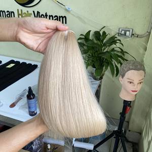 Mechones de pelo humano virgen de Vietnam, cabello liso sin procesar de 24 pulgadas, superdoble, venta al por mayor - Product Image 3