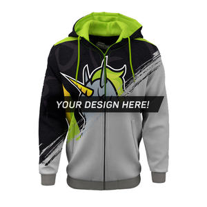 เสื้อฮู้ดสวมหัวผ้าฟลีซแฟชั่นกำหนดได้เองลายพิมพ์ซับลิเมต - Product Image 5